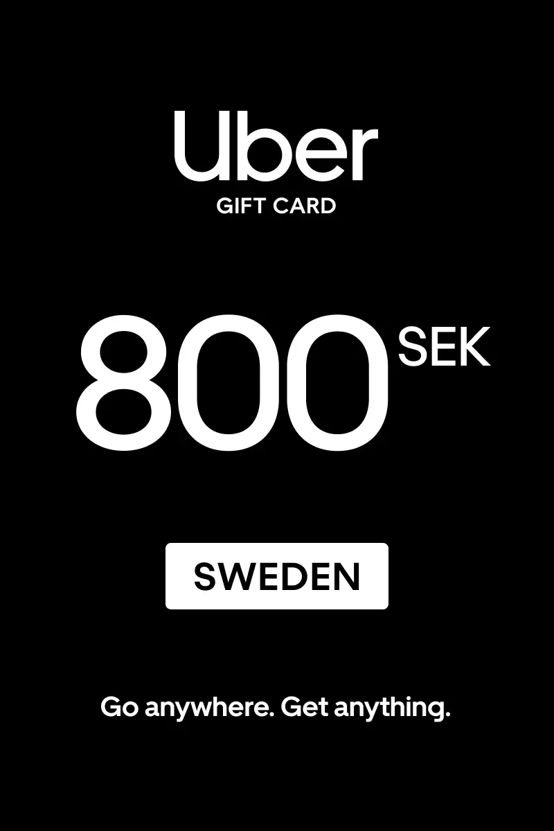 Uber 800 SEK Gift Card (Sweden) - Digital Key