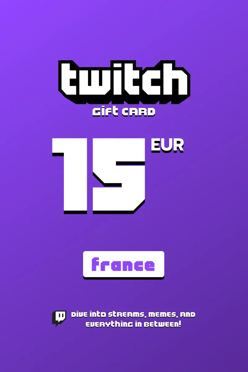 Twitch 15 EUR Gift Card (France) - Digital Key