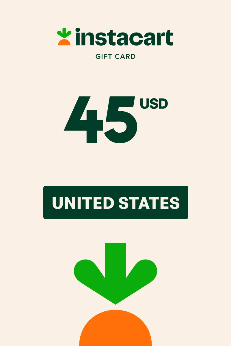 Instacart 45 USD Gift Card (United States) - Digital Key