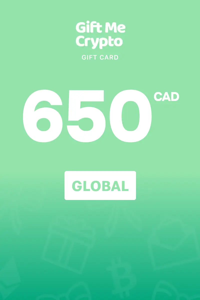Gift Me Crypto 650 CAD Gift Card (Global) - Digital Key