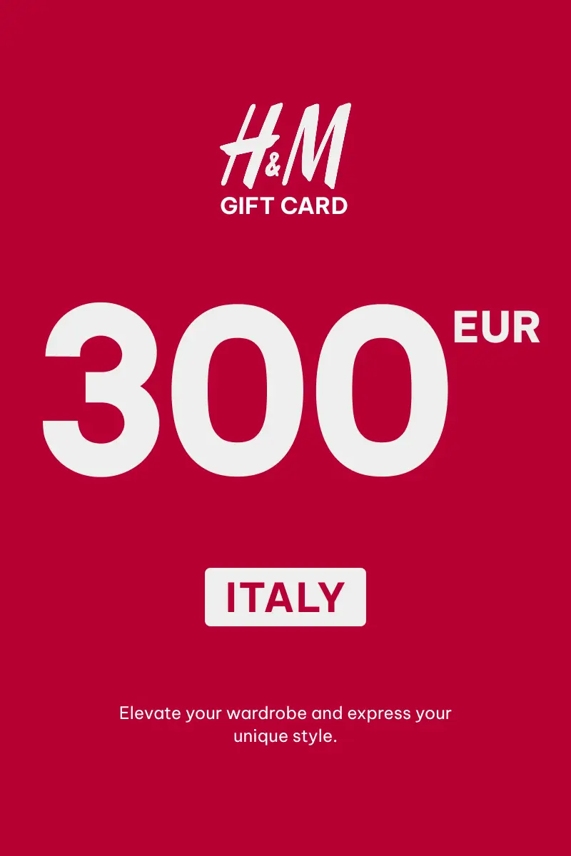 HandM 300 EUR Gift Card (Italy) - Digital Key