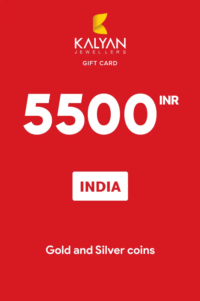 Kalyan Gold and Silver coins 5500 INR Gift Card (India) - Digital Key