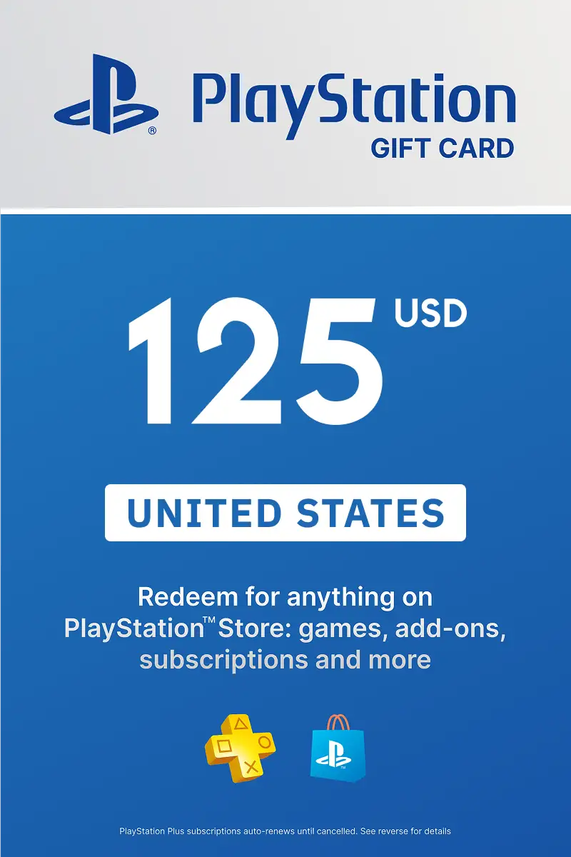 PlayStation Store 125 USD Gift Card (United States) - Digital Key