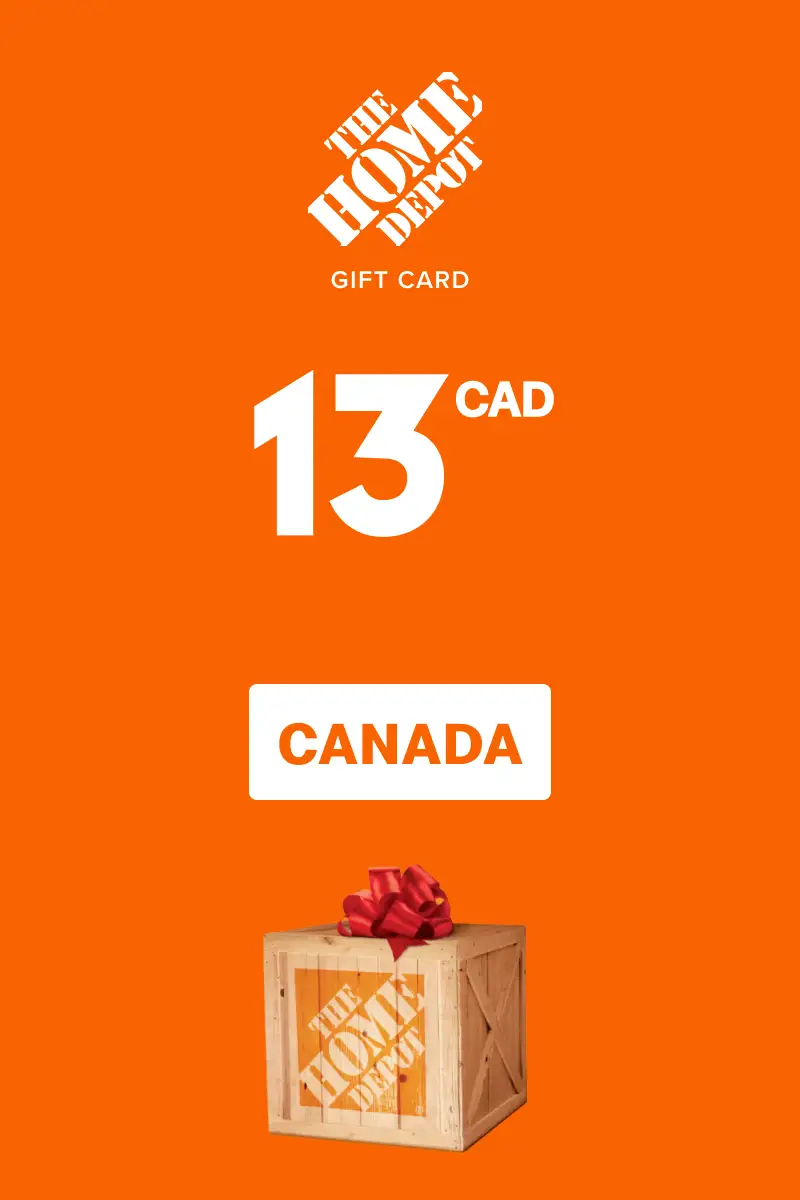 Home Depot 13 CAD Gift Card (Canada) - Digital Key