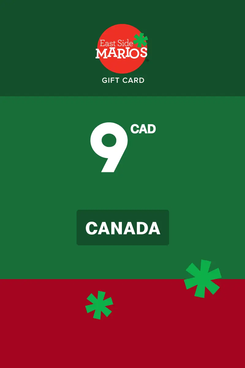East Side Mario's 9 CAD Gift Card (Canada) - Digital Key