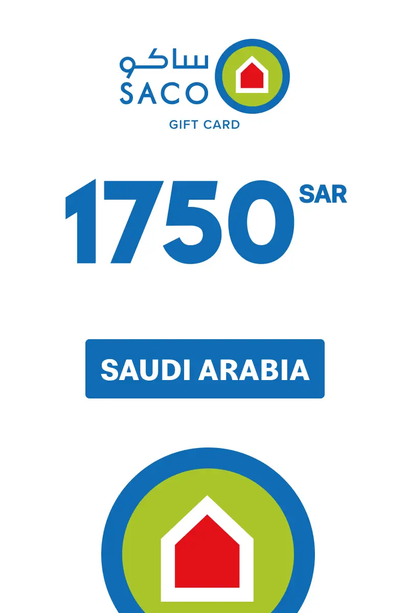 SACO 1750 SAR Gift Card (Saudi Arabia) - Digital Key