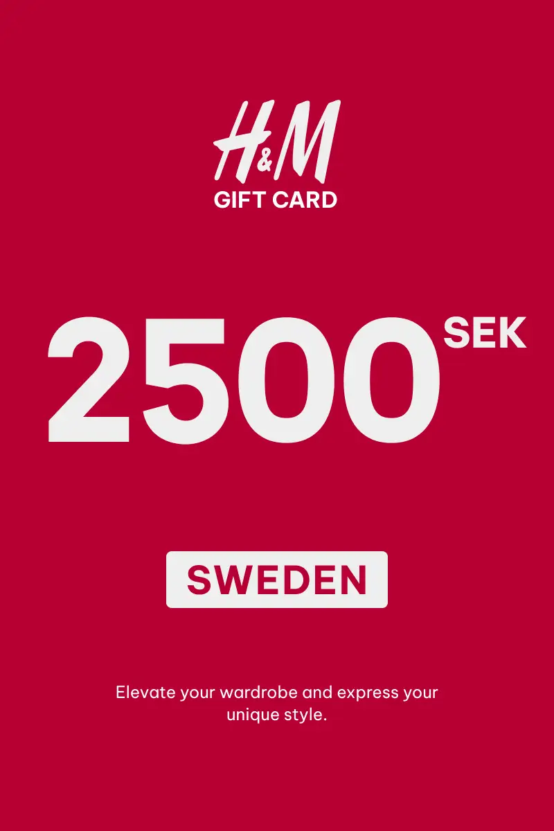 HandM 2500 SEK Gift Card (Sweden) - Digital Key
