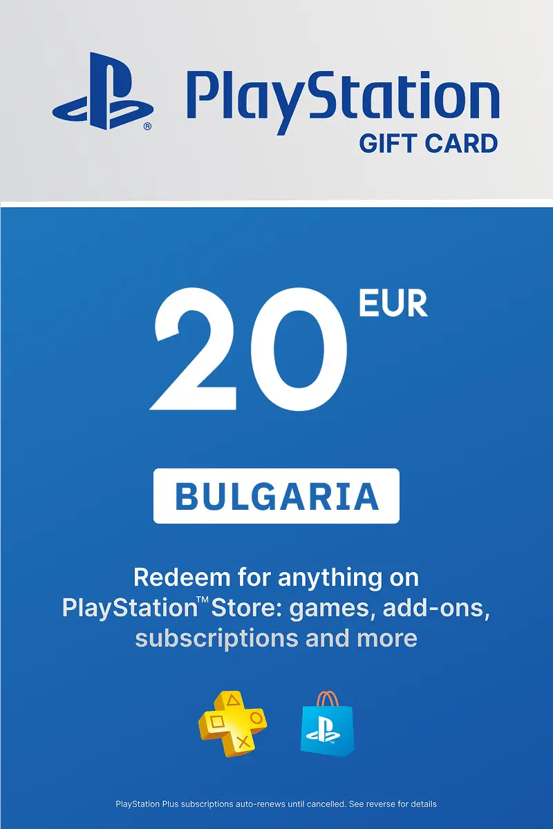 PlayStation Store 20 EUR Gift Card (Bulgaria) - Digital Key