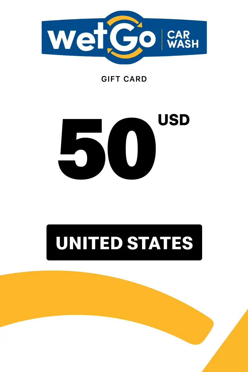 WetGo Car Wash 50 USD Gift Card (United States) - Digital Key