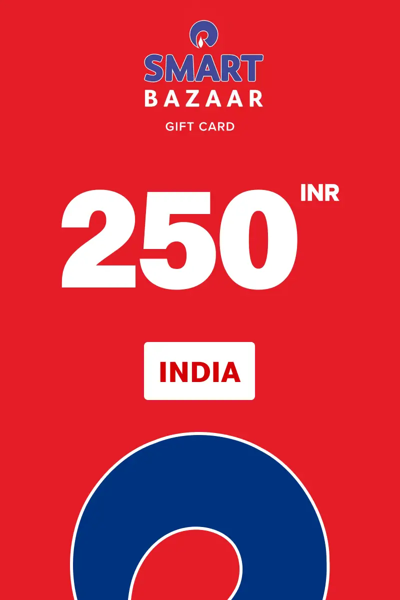 Reliance Smart Bazaar 250 INR Gift Card (India) - Digital Key