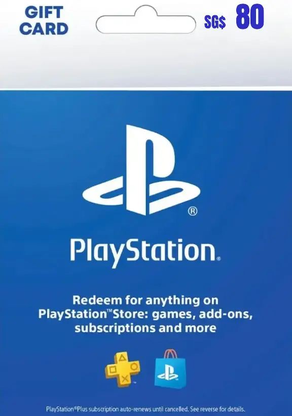 

PlayStation Store $80 SGD Gift Card (SG) - Digital Code