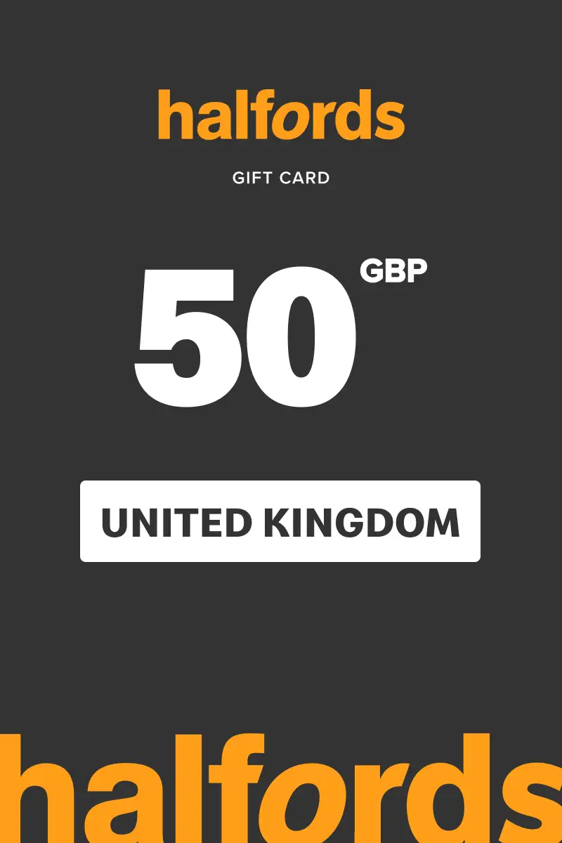 Halfords 50 GBP Gift Card (United Kingdom) - Digital Key