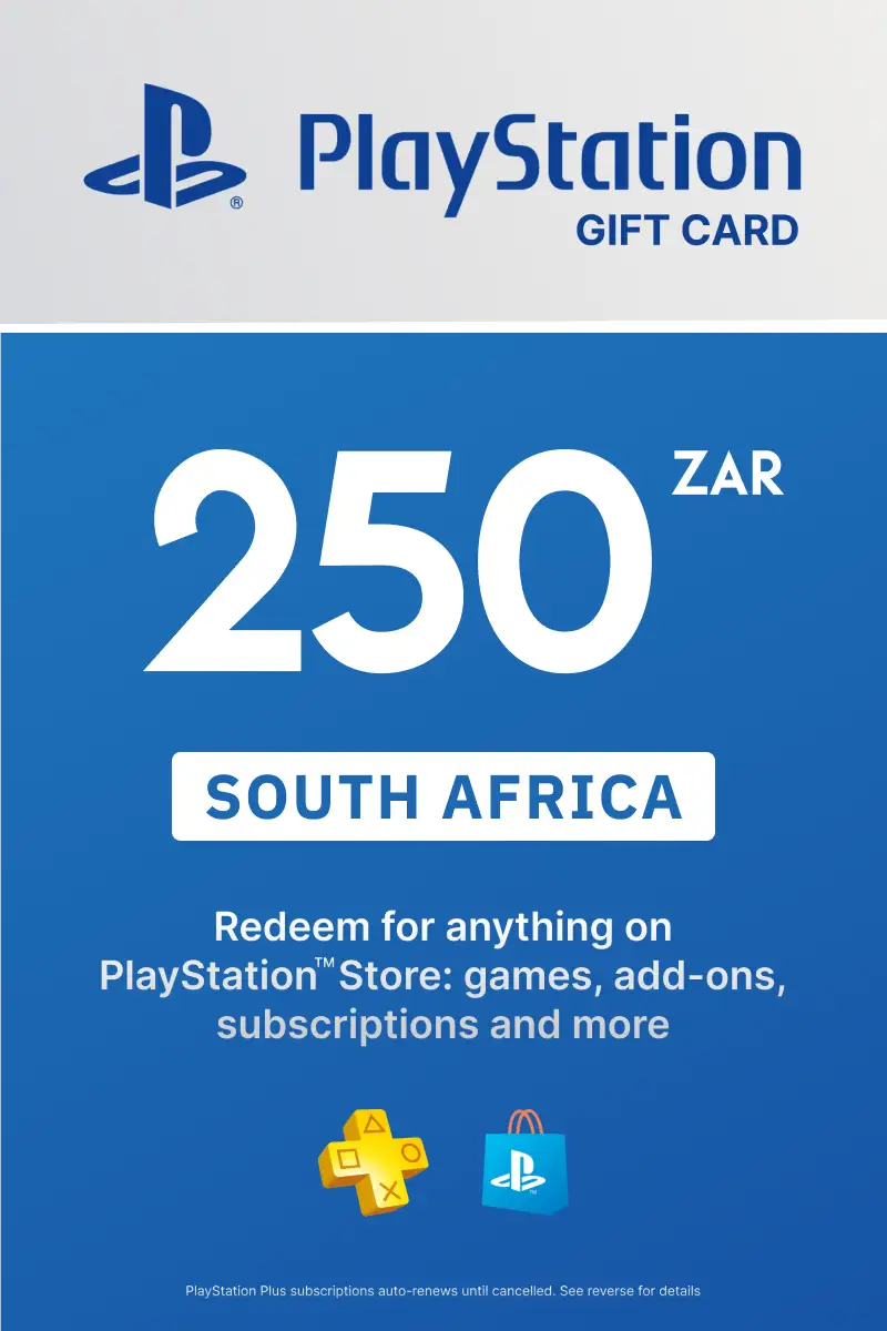 PlayStation Store 250 ZAR Gift Card (South Africa) - Digital Key