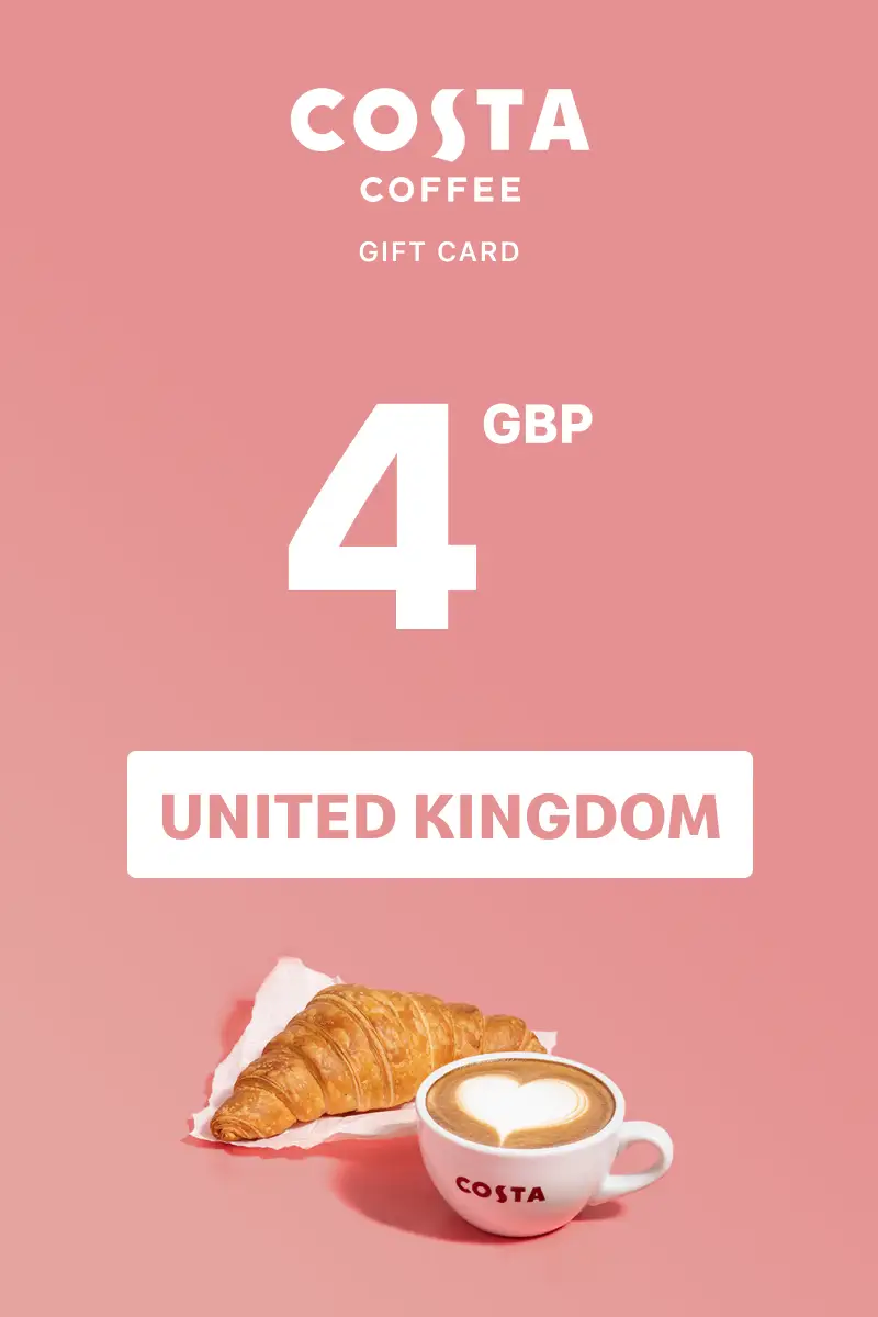 Costa Coffee 4 GBP Gift Card (United Kingdom) - Digital Key