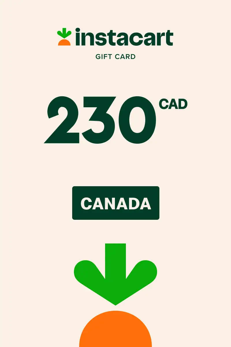 Instacart 230 CAD Gift Card (Canada) - Digital Key