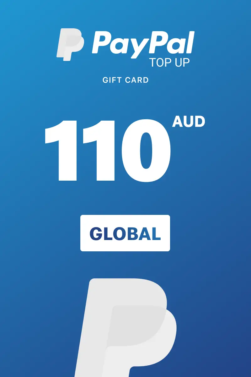 PayPal Instant Top Up 110 AUD Gift Card (Global) - Digital Key