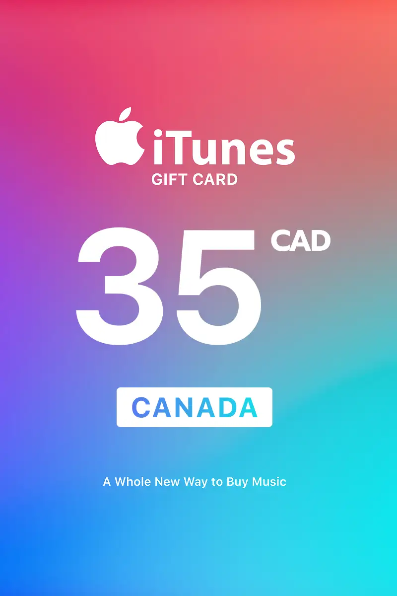 Apple iTunes 35 CAD Gift Card (Canada) - Digital Key