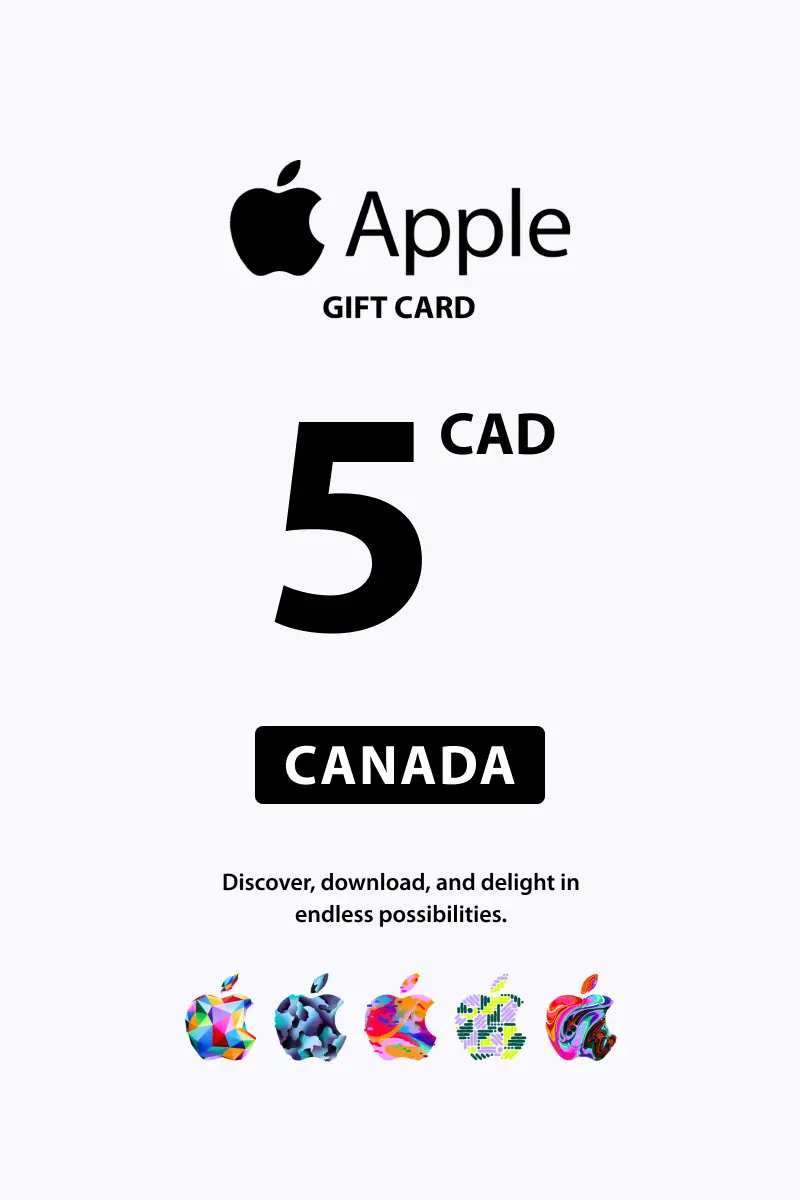 Apple 5 CAD Gift Card (Canada) - Digital Key