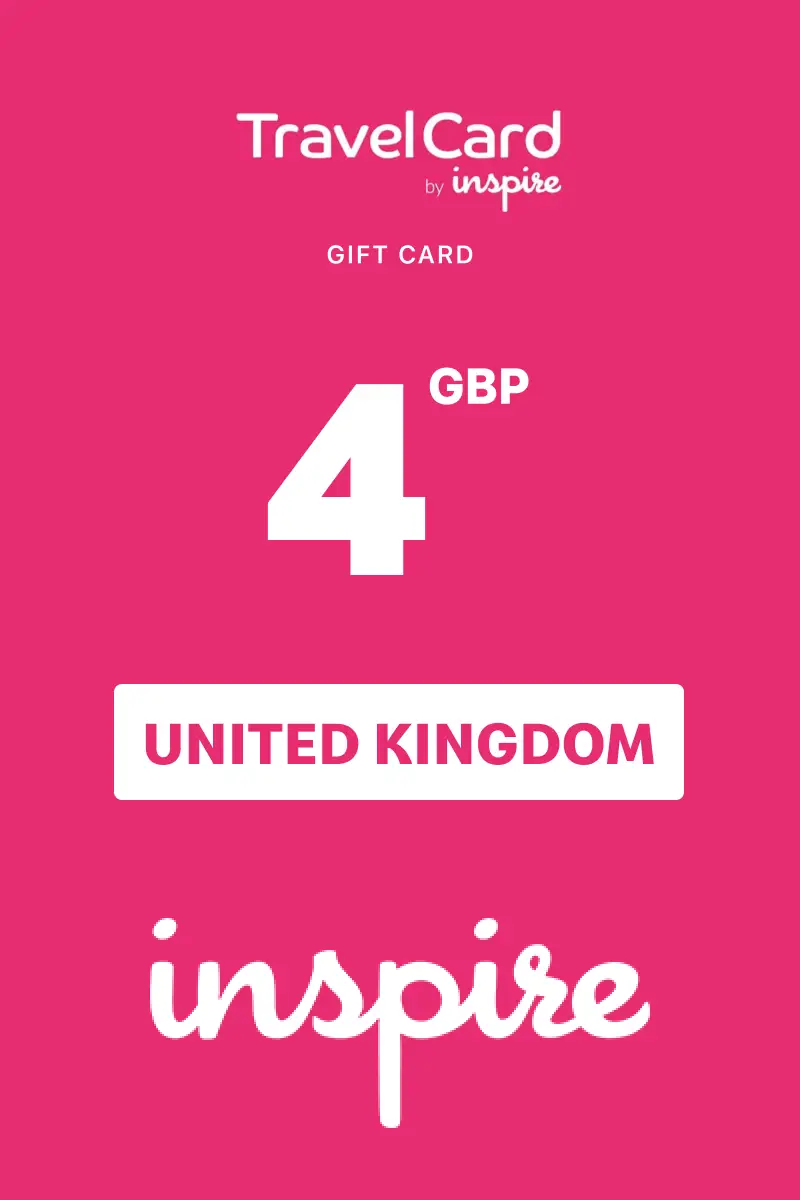 TravelCard by Inspire 4 GBP Gift Card (United Kingdom) - Digital Key