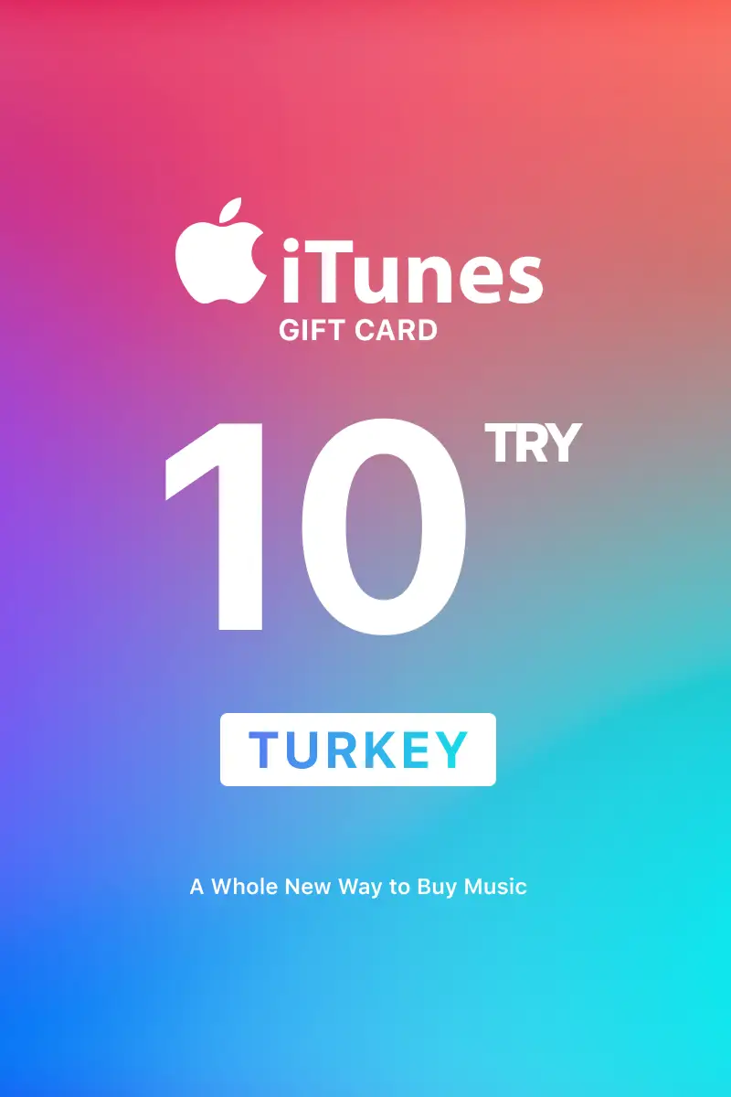 Apple iTunes 10 TRY Gift Card (Turkey) - Digital Key