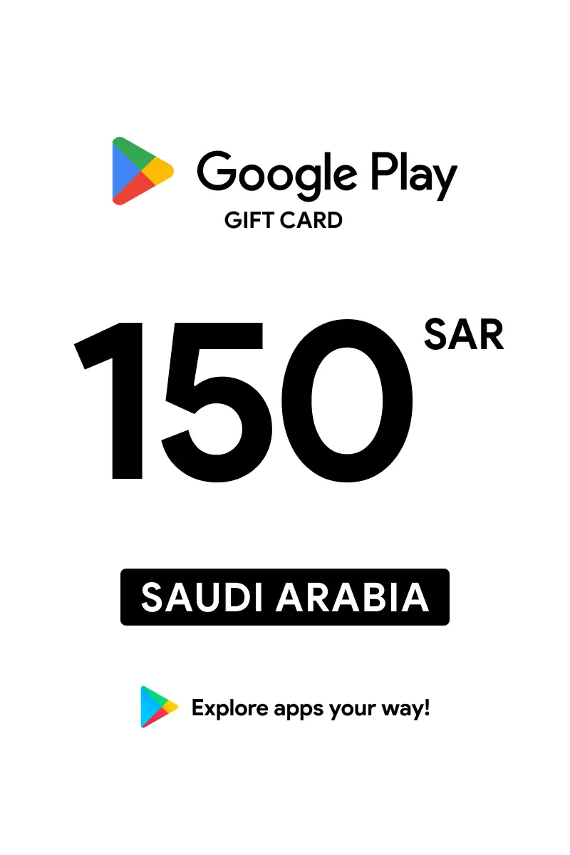 Google Play 150 SAR Gift Card (Saudi Arabia) - Digital Key