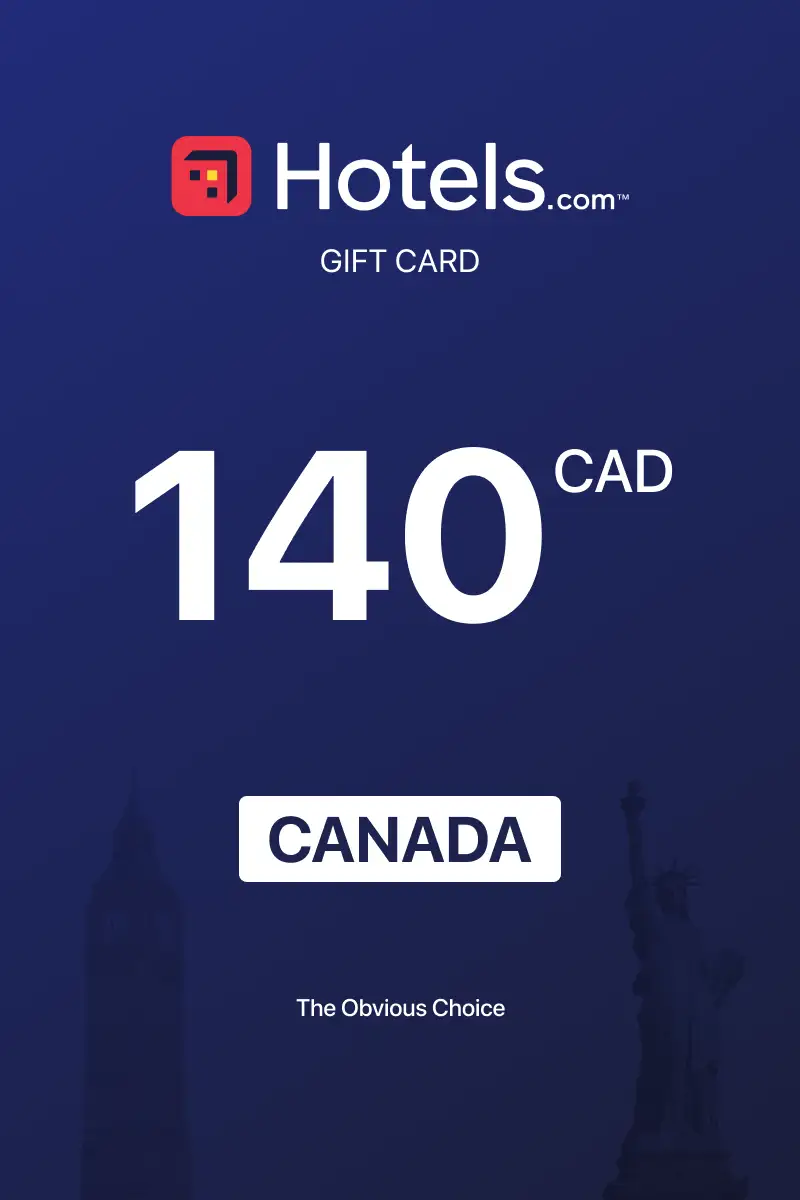 Hotels.com 140 CAD Gift Card (Canada) - Digital Key