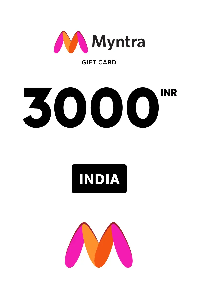 Myntra 3000 INR Gift Card (India) - Digital Key