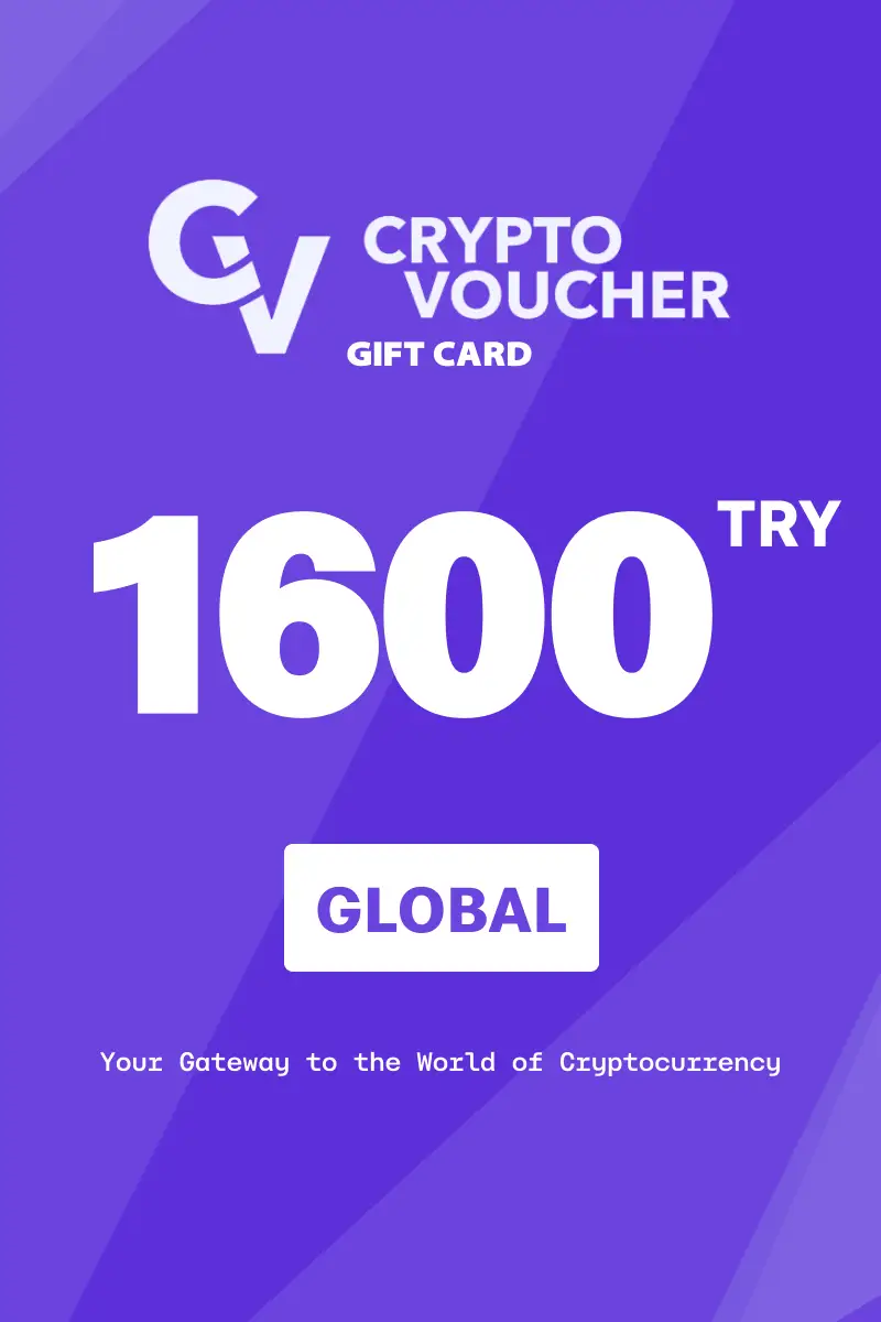 Crypto Voucher 1600 TRY Gift Card (Global) - Digital Key