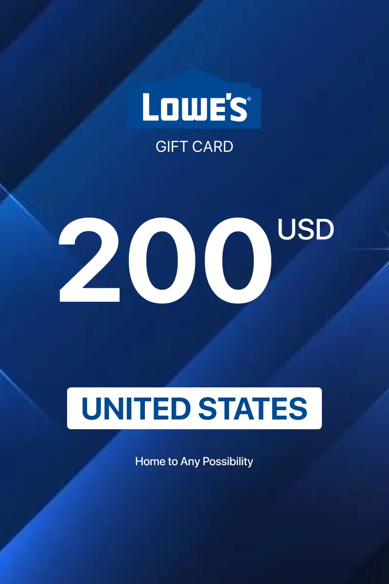 Lowes 200 USD Gift Card (United States) - Digital Key