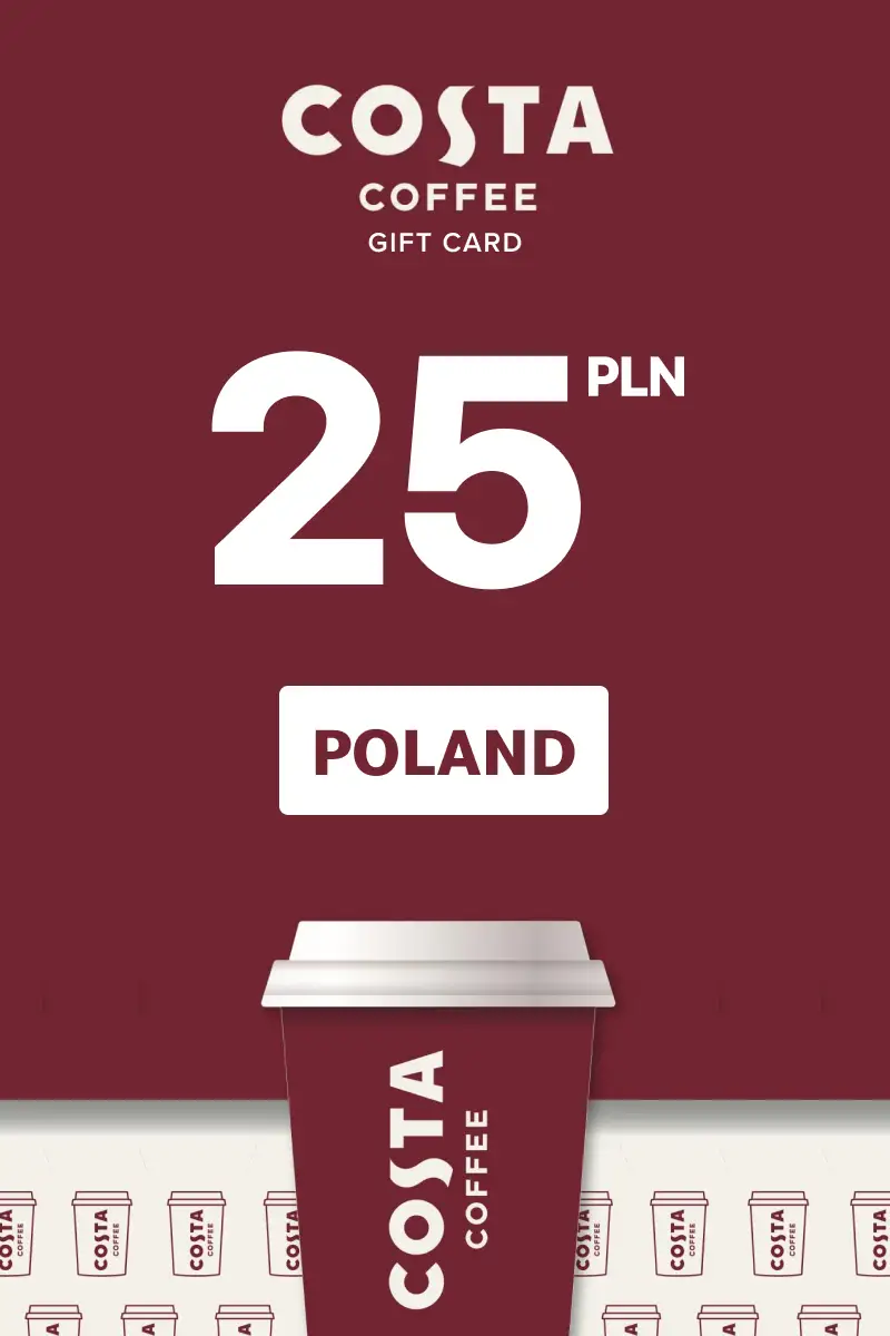 Costa Coffee 25 PLN Gift Card (Poland) - Digital Key