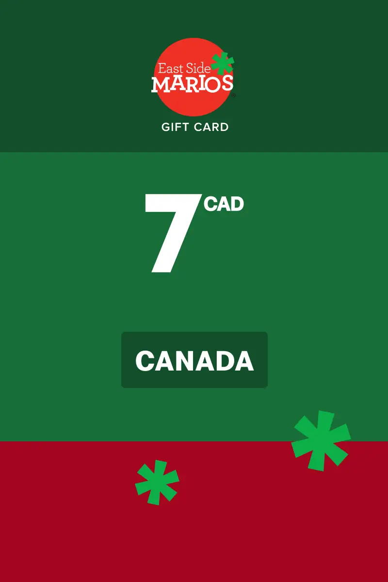 East Side Mario's 7 CAD Gift Card (Canada) - Digital Key