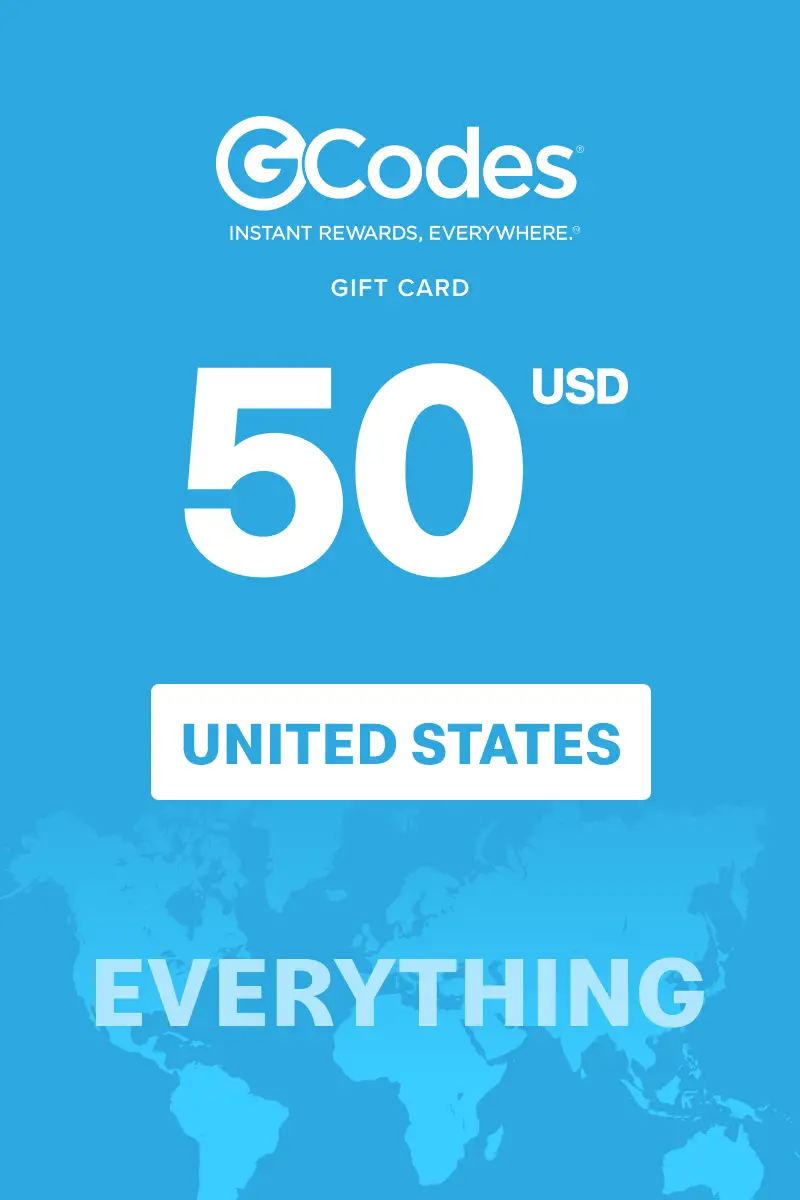 GCodes Global Everything 50 USD Gift Card (United States) - Digital Key