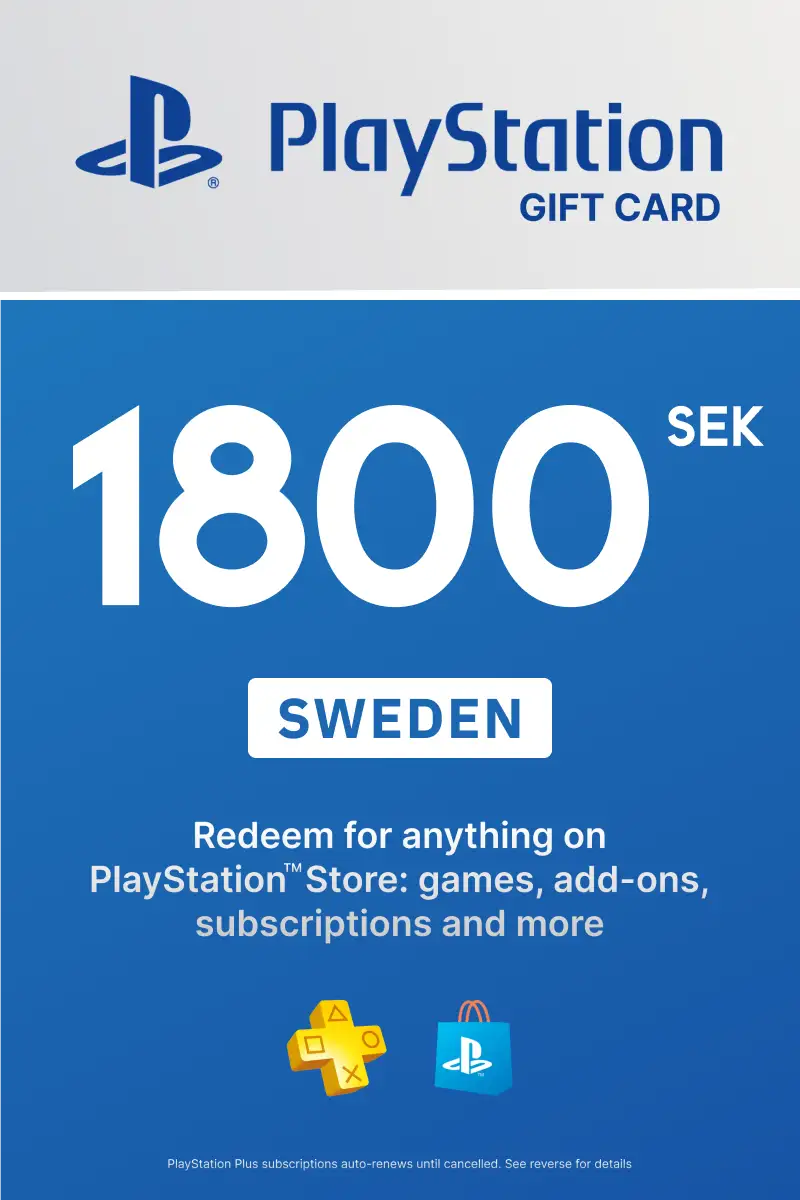 PlayStation Store 1800 SEK Gift Card (Sweden) - Digital Key