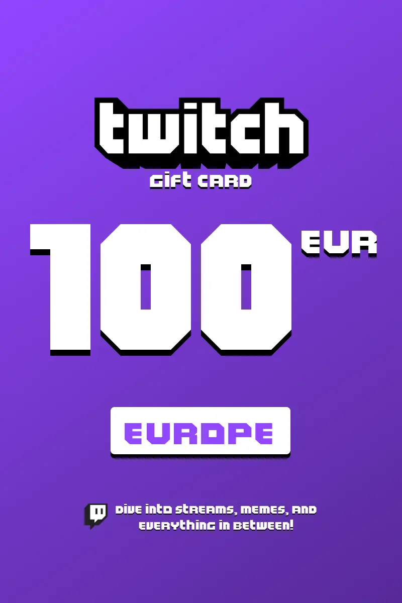 Buy Twitch €100 EUR Gift Card (EU) Digital Code