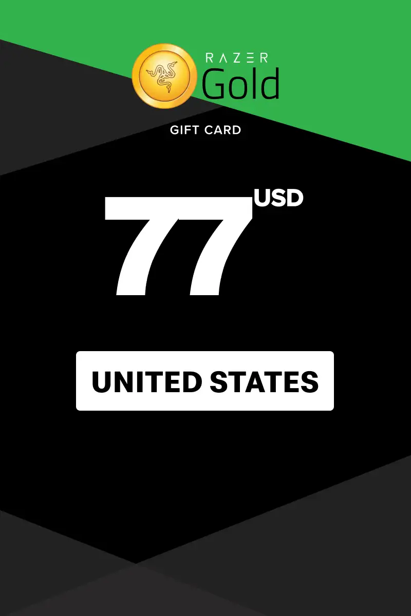 Razer Gold 77 USD Gift Card (United States) - Digital Key