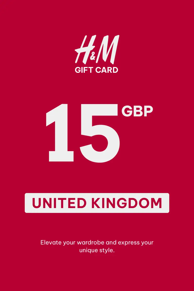 HandM 15 GBP Gift Card (United Kingdom) - Digital Key