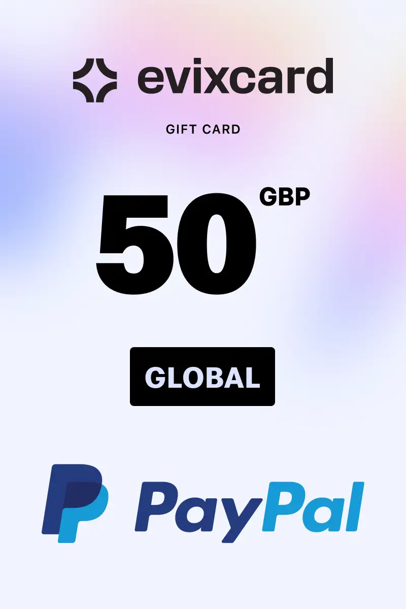 EvixCard PayPal 50 GBP Gift Card (Global) - Digital Key
