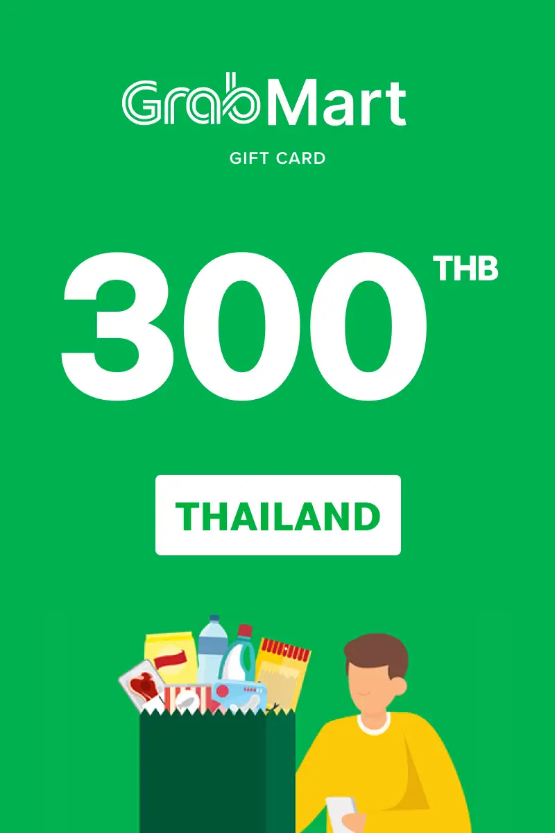 Grab Mart 300 THB Gift Card (Thailand) - Digital Key