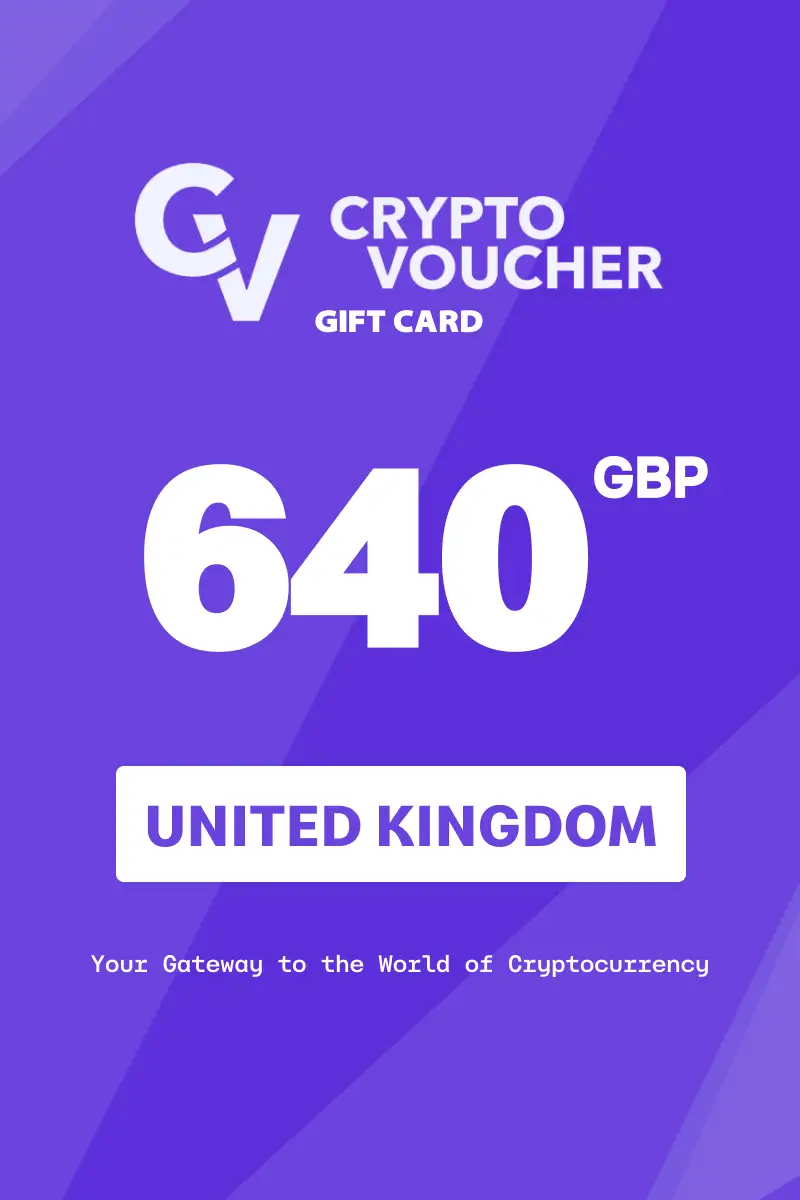 Crypto Voucher 640 GBP Gift Card (United Kingdom) - Digital Key