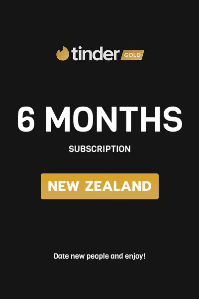 Tinder Gold 6 Months Subscription (New Zealand) - Digital Key