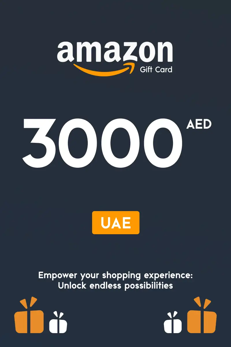 Amazon 3000 AED Gift Card (United Arab Emirates) - Digital Key