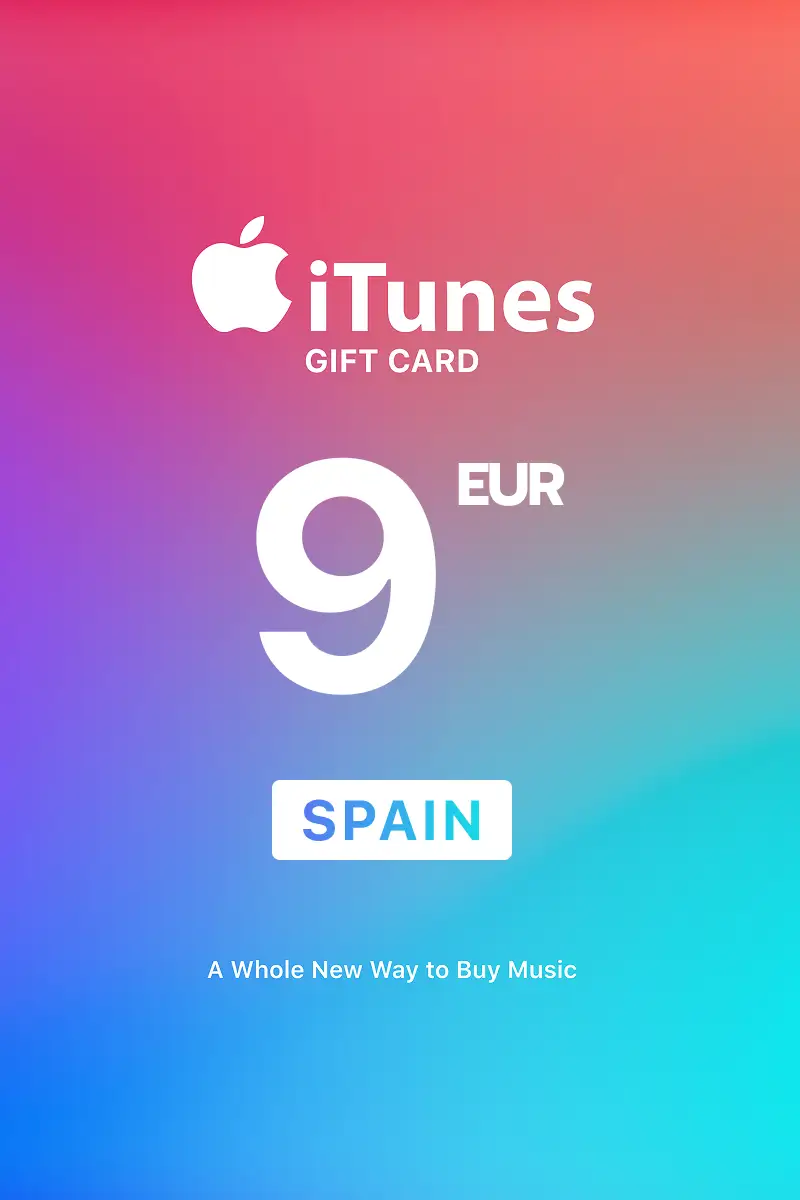Apple iTunes 9 EUR Gift Card (Spain) - Digital Key