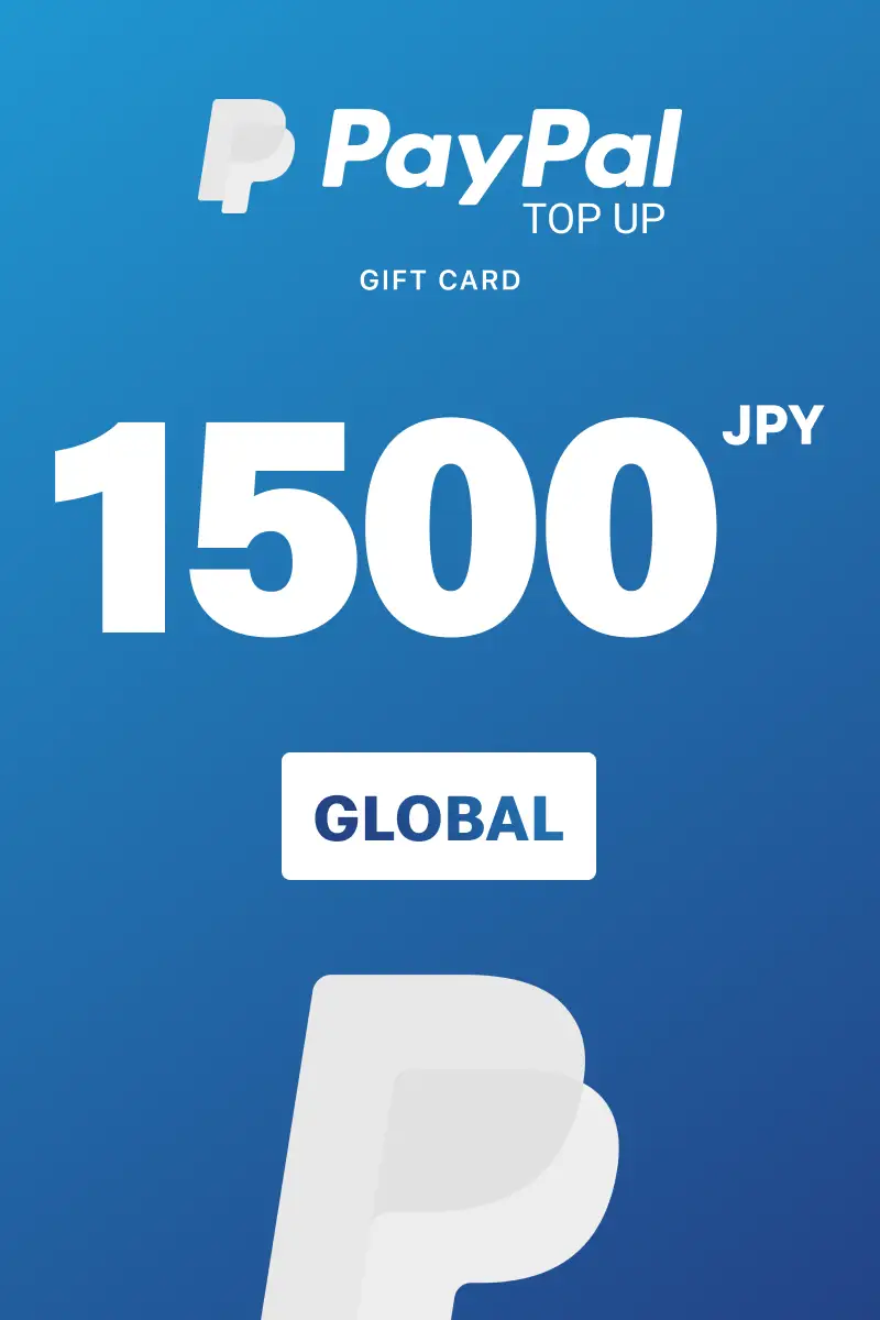 PayPal Instant Top Up 1500 JPY Gift Card (Global) - Digital Key