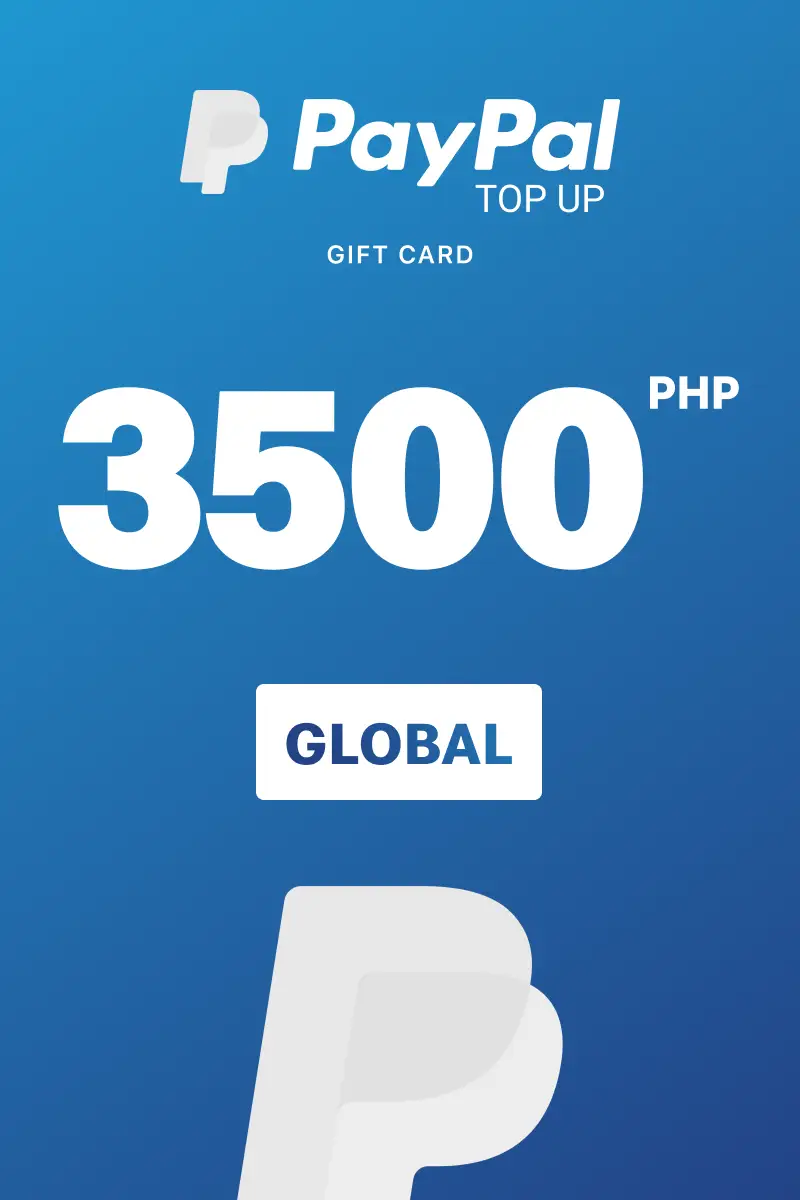 PayPal Instant Top Up 3500 PHP Gift Card (Global) - Digital Key