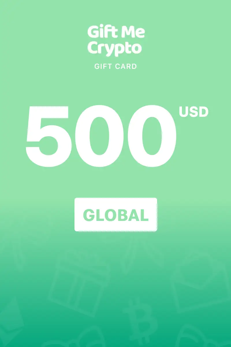Gift Me Crypto 500 USD Gift Card (Global) - Digital Key