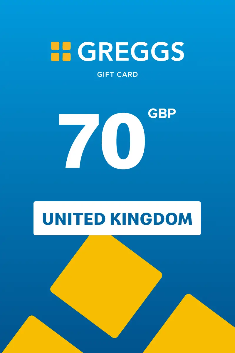 Greggs 70 GBP Gift Card (United Kingdom) - Digital Key