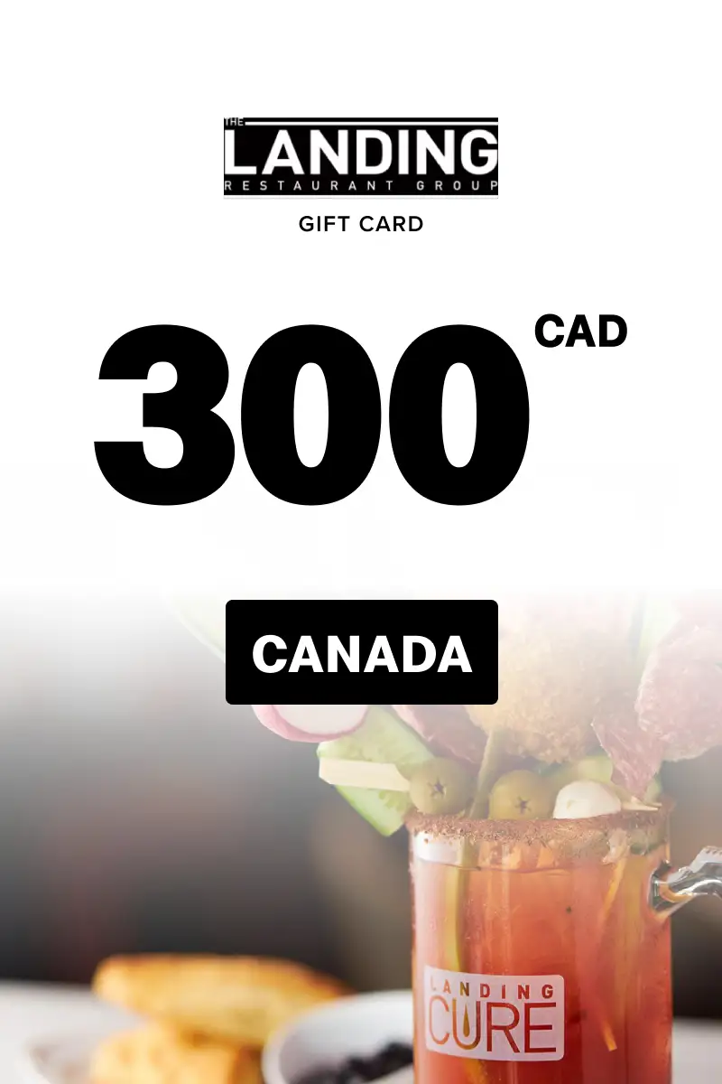 The Landing Group of Restaurants 300 CAD Gift Card (Canada) - Digital Key