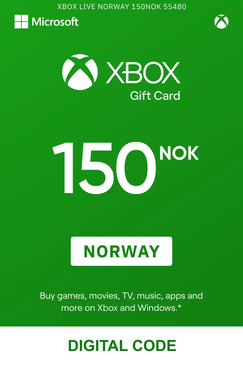 Xbox 150 NOK Gift Card (Norway) - Digital Key