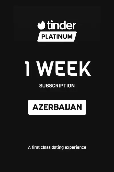 Tinder Platinum 1 Week Subscription (Azerbaijan) - Digital Key