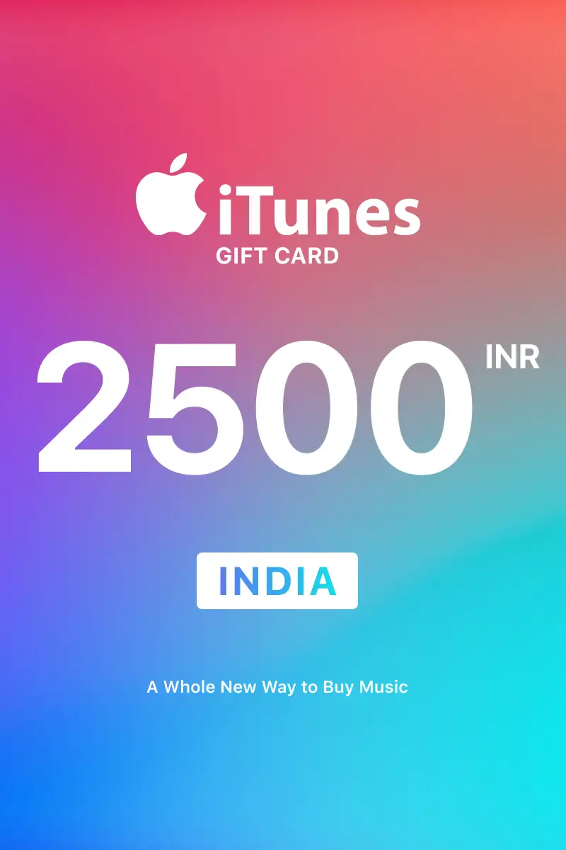 Apple iTunes 2500 INR Gift Card (India) - Digital Key